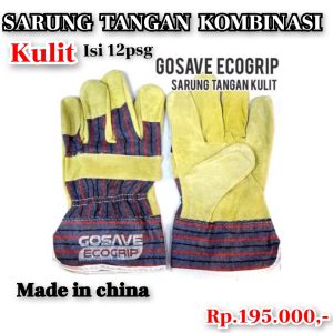 Sarung tangan kombinasi kulit RRT merk gosave