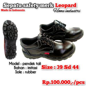 Sepatu safety mitasi model pendek tali