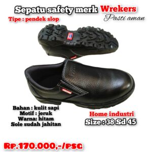 Sepatu safety merk wrekers home industri