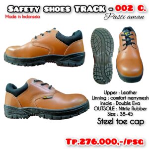 Safety shoes track tipe 002 coklat
