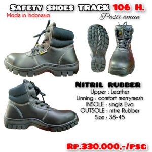 SAFETY shoes track tipe 106 hitam