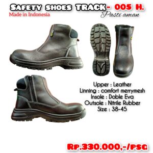 Safety shoes track tipe 005 hitam