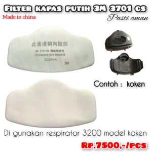 Filter kapas 3M 3701 cs ( buat debu )