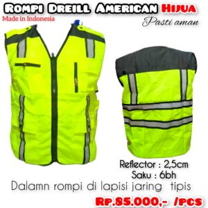 Rompi Dreill American warna Hijau